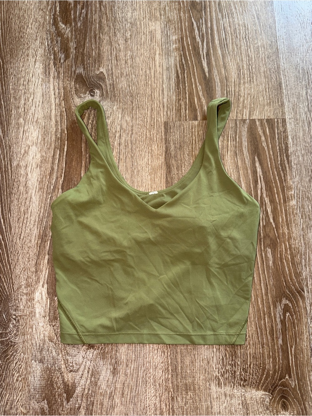 Lululemon Olive Green Women's Tank Crop Top